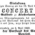 1863-04-12 Kl Gesangsverein Konzert